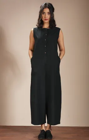 Black Sleeveless Jumpsuit