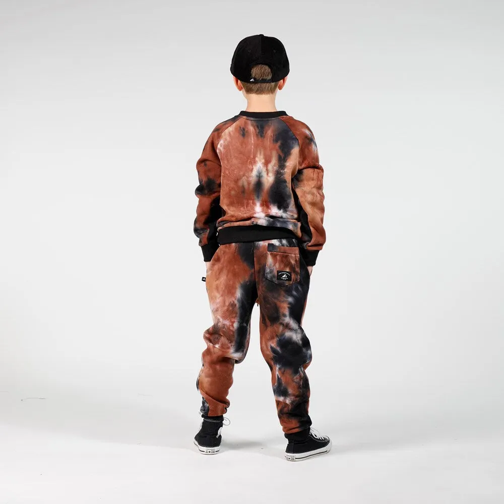 BOYS CRUISER TRACK PANT - Brown Tie Dye