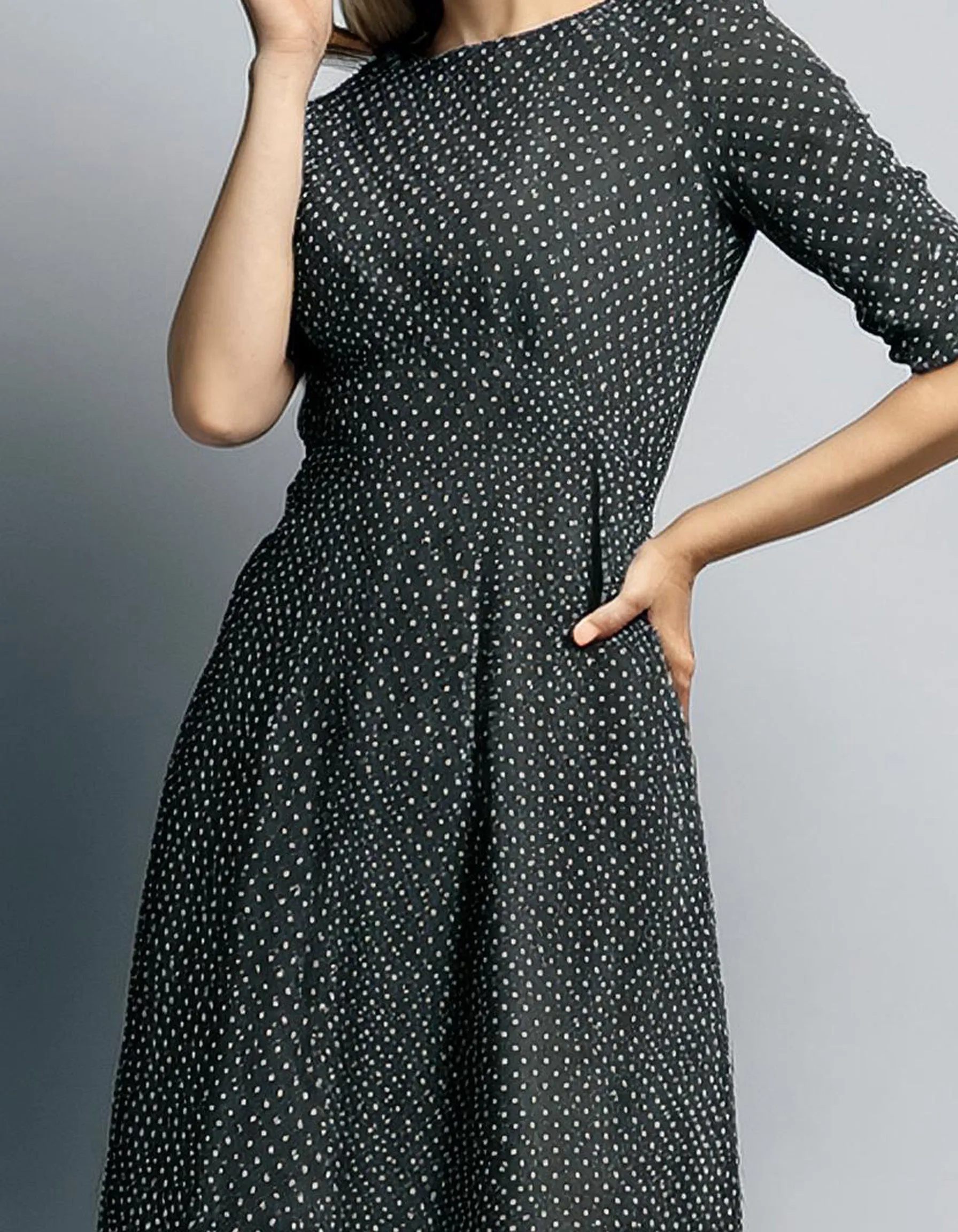 Charcoal A-Line Shift Dresses