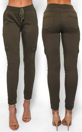 Chic Cargo Chinos - Khaki