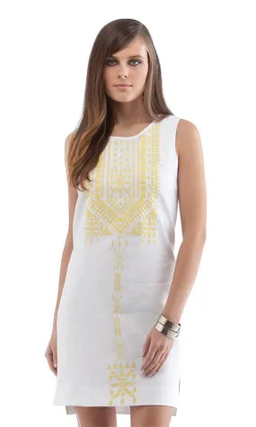 EMBROIDERED SLEEVELESS SHIFT