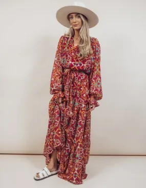 Evelyn Printed Maxi Dress