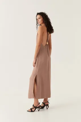 Intrigue Twist Back Maxi Dress