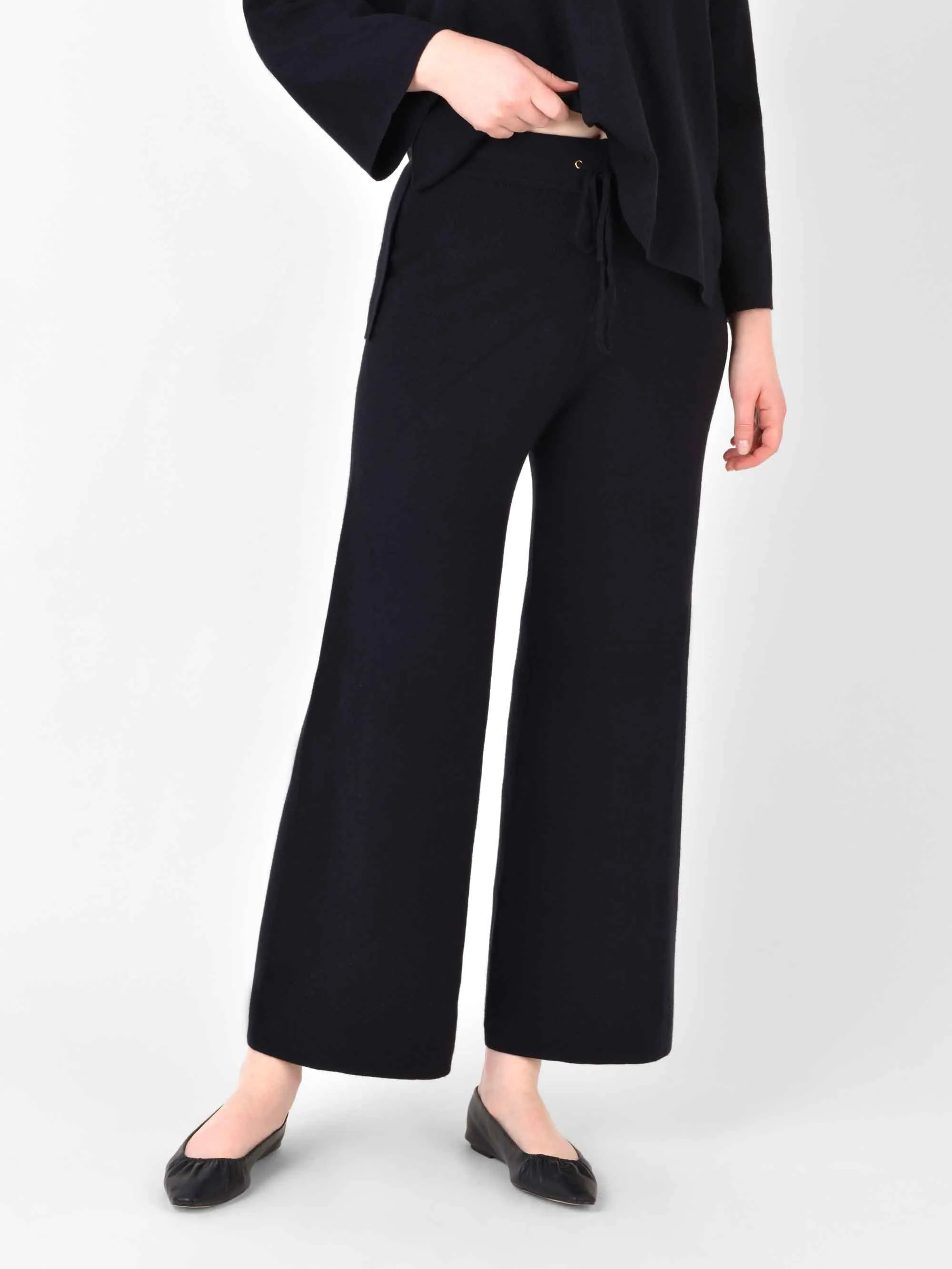 Knitted Wide Leg Trouser