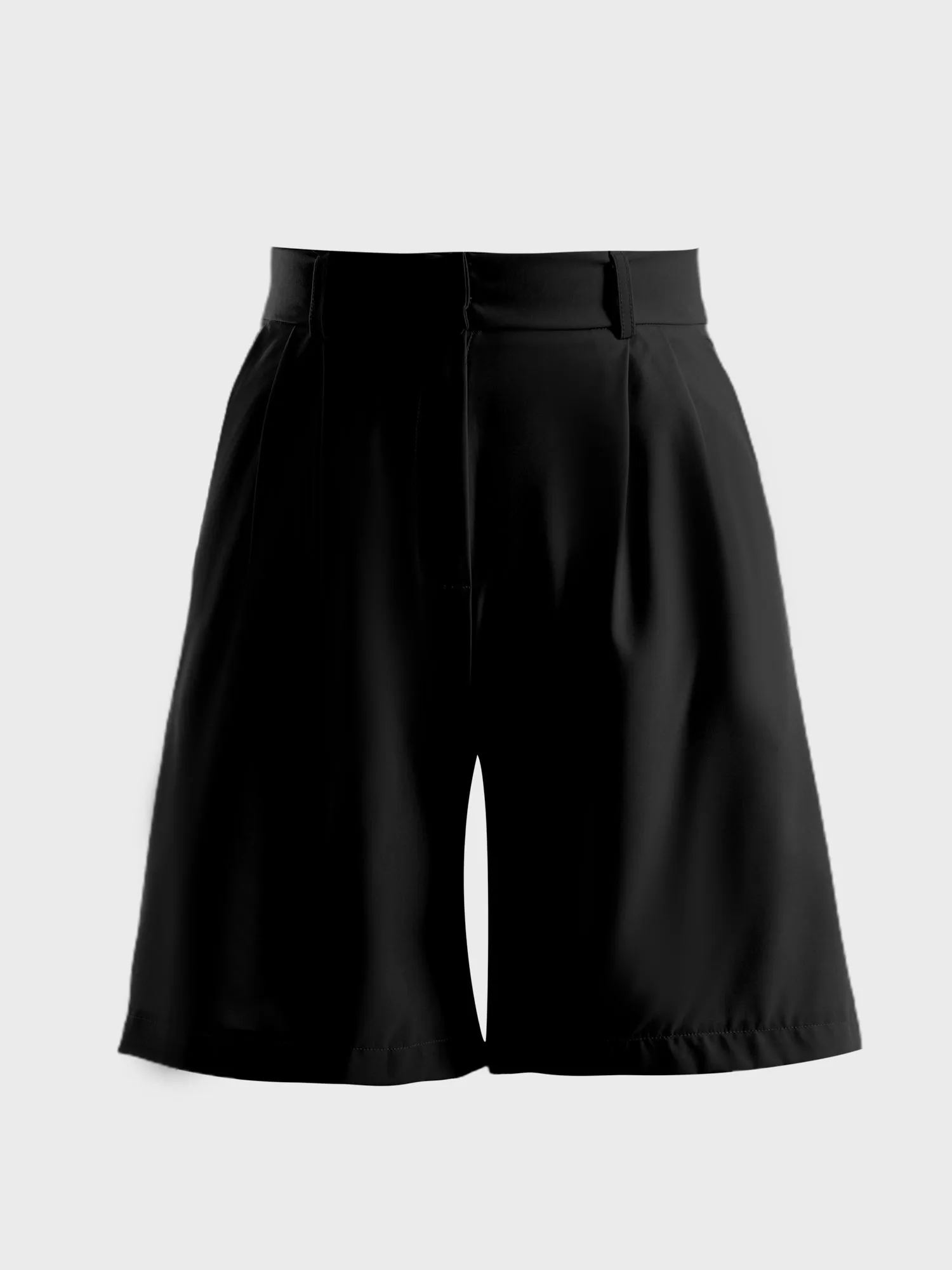 Midsize Neat Wide-Leg Suit Shorts