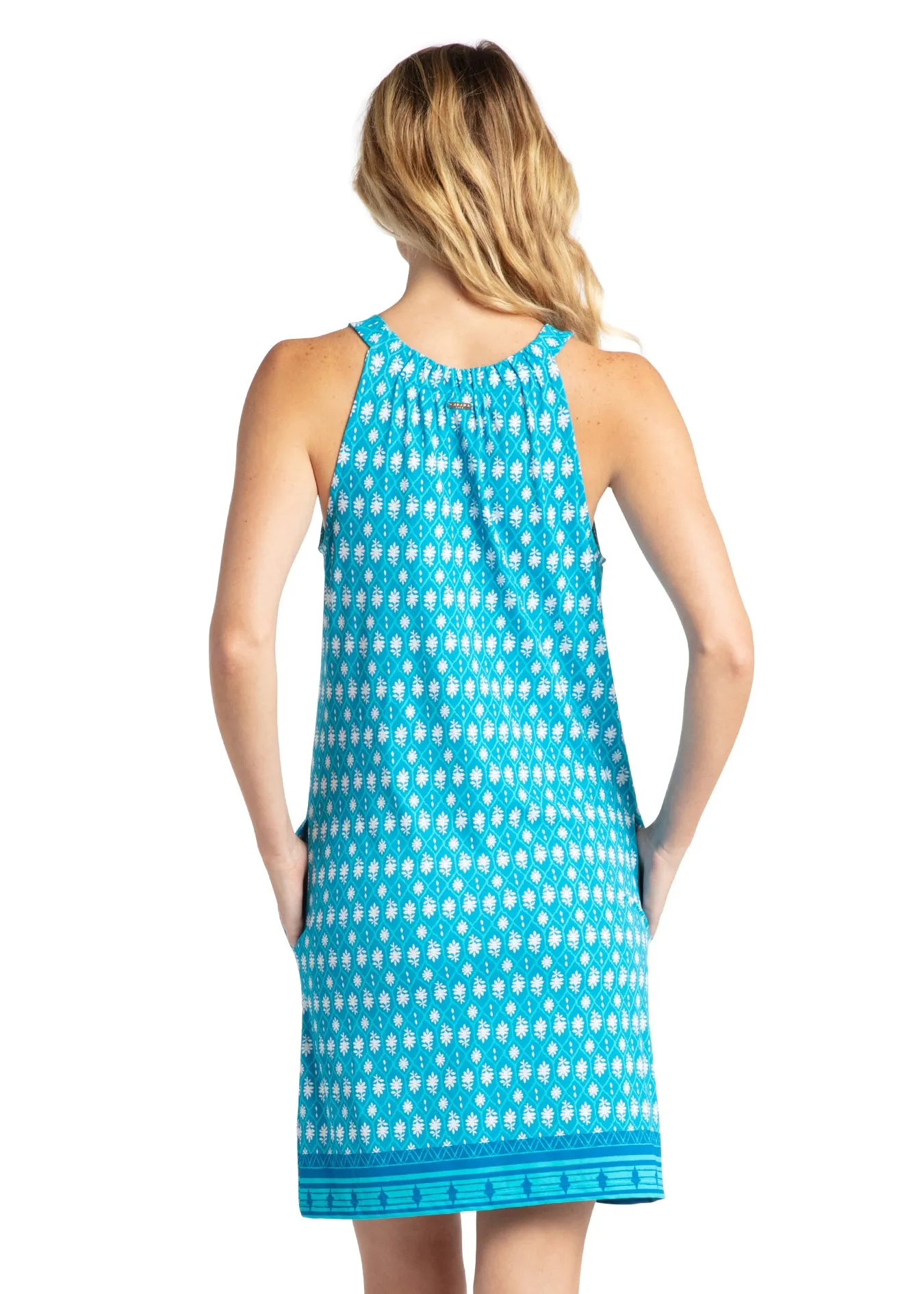 Palm Valley Sleeveless Shift Dress