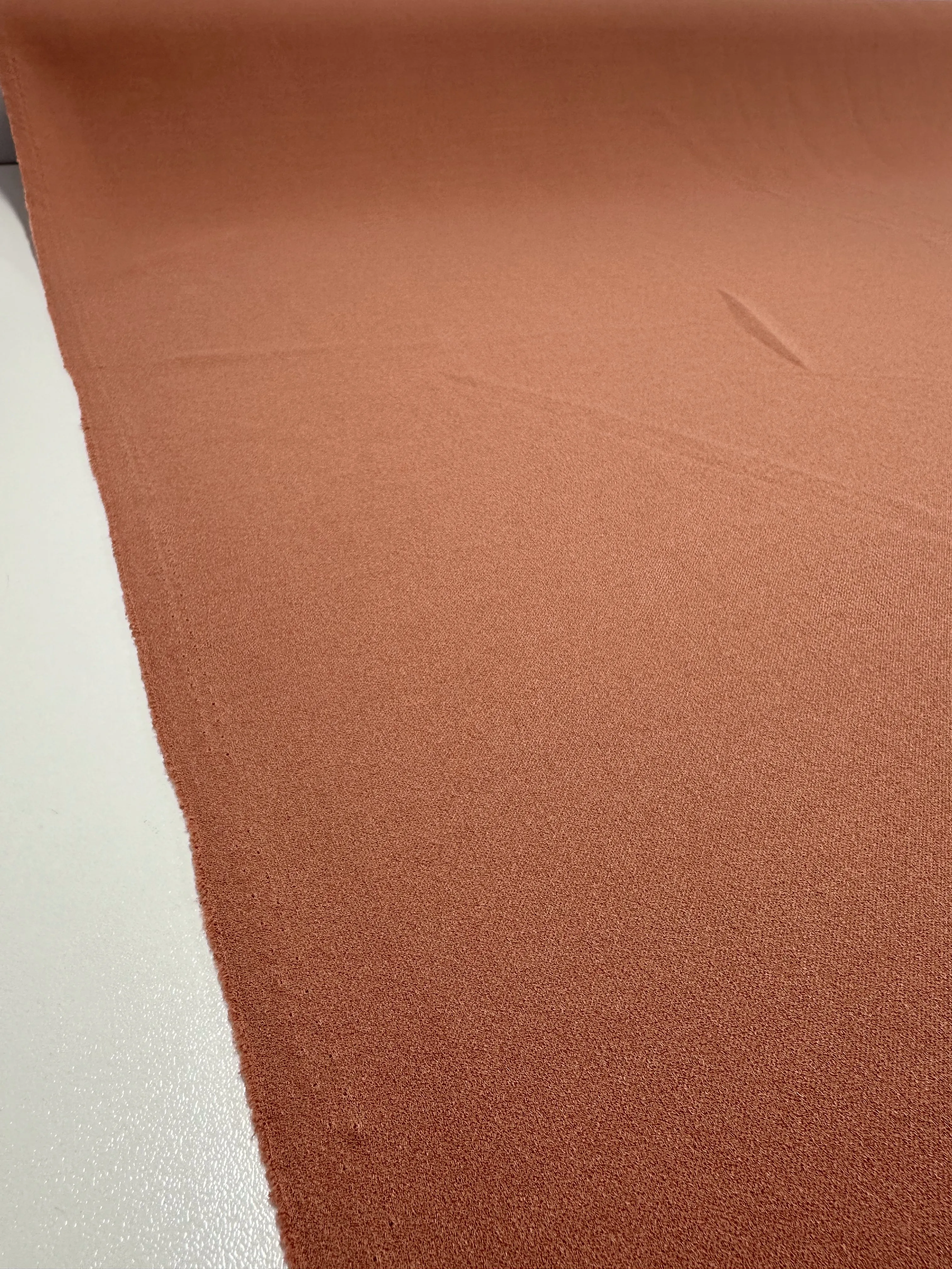 Plain Scuba Crepe - Amber brown - 150cm