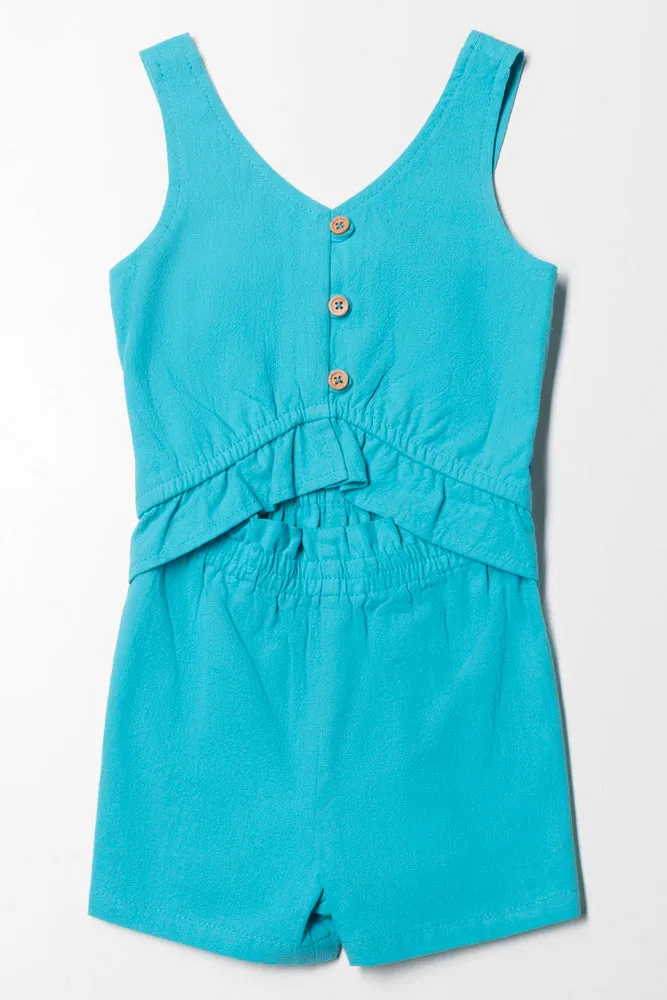 Short Jumpsuit Blue