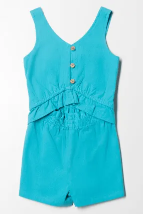 Short Jumpsuit Blue