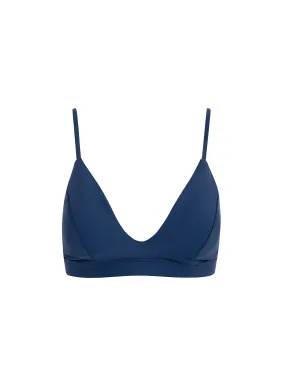 sustainable swimwear top ollie midnight blue