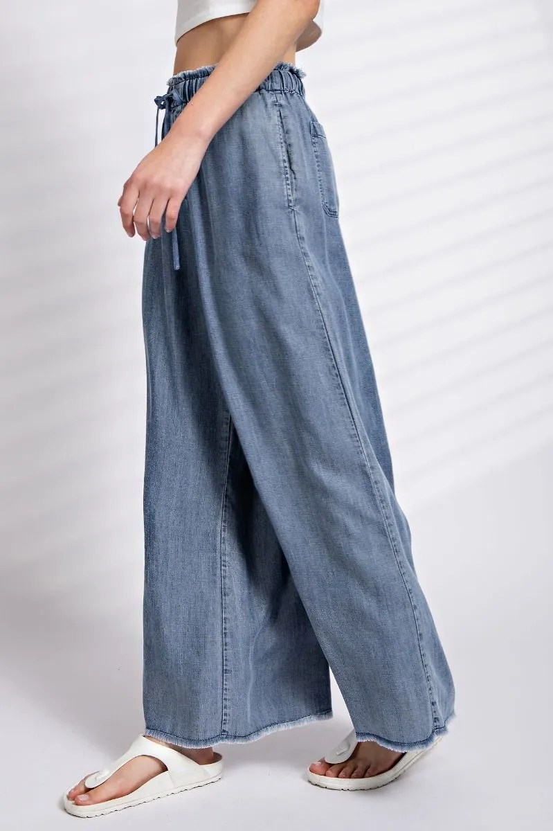 Tencel Wide Leg Pants