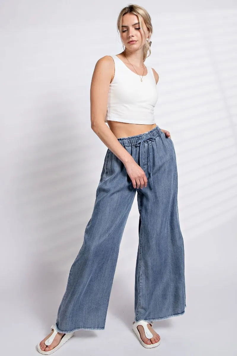 Tencel Wide Leg Pants