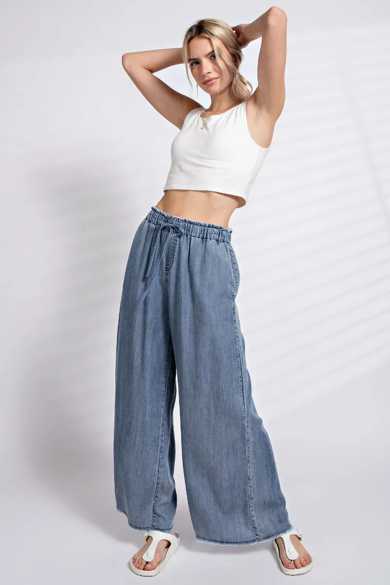 Tencel Wide Leg Pants