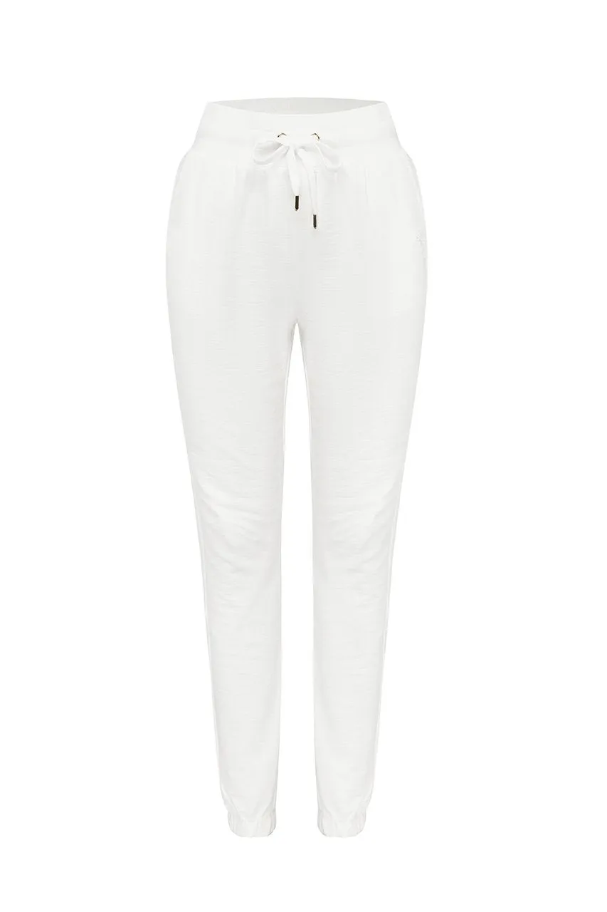 Tenley white track pants