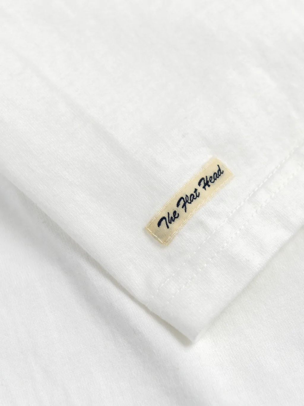 The Flat Head Loopwheeled Heavyweight Plain T-Shirt White