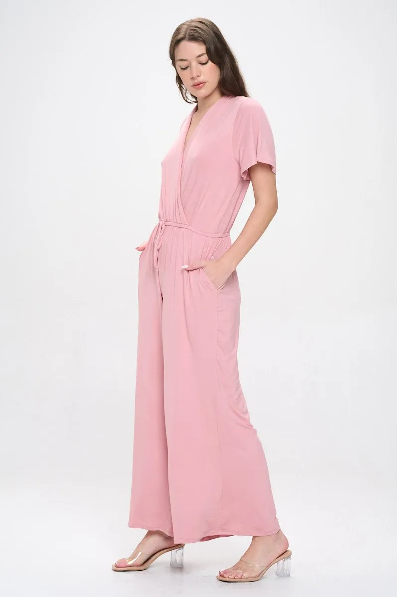 Tiffany Flutter Sleeve Knit Jumpsuit