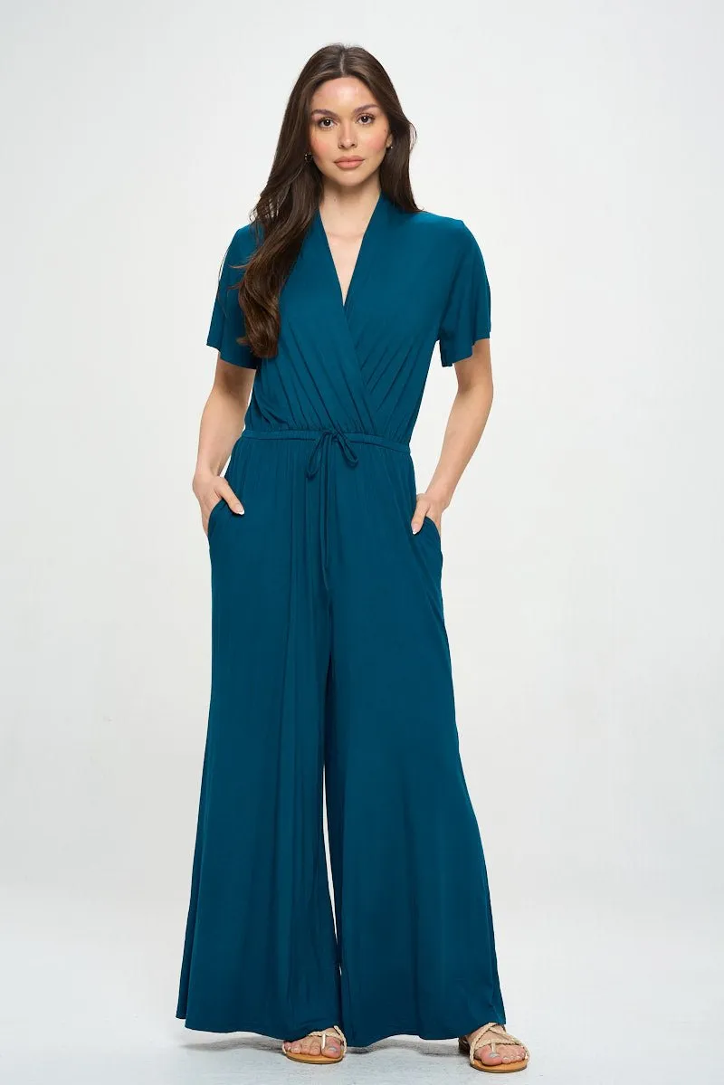 Tiffany Flutter Sleeve Knit Jumpsuit