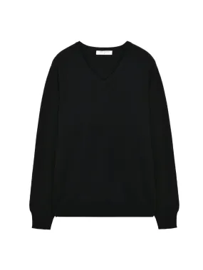 V Neck Sweater_Black