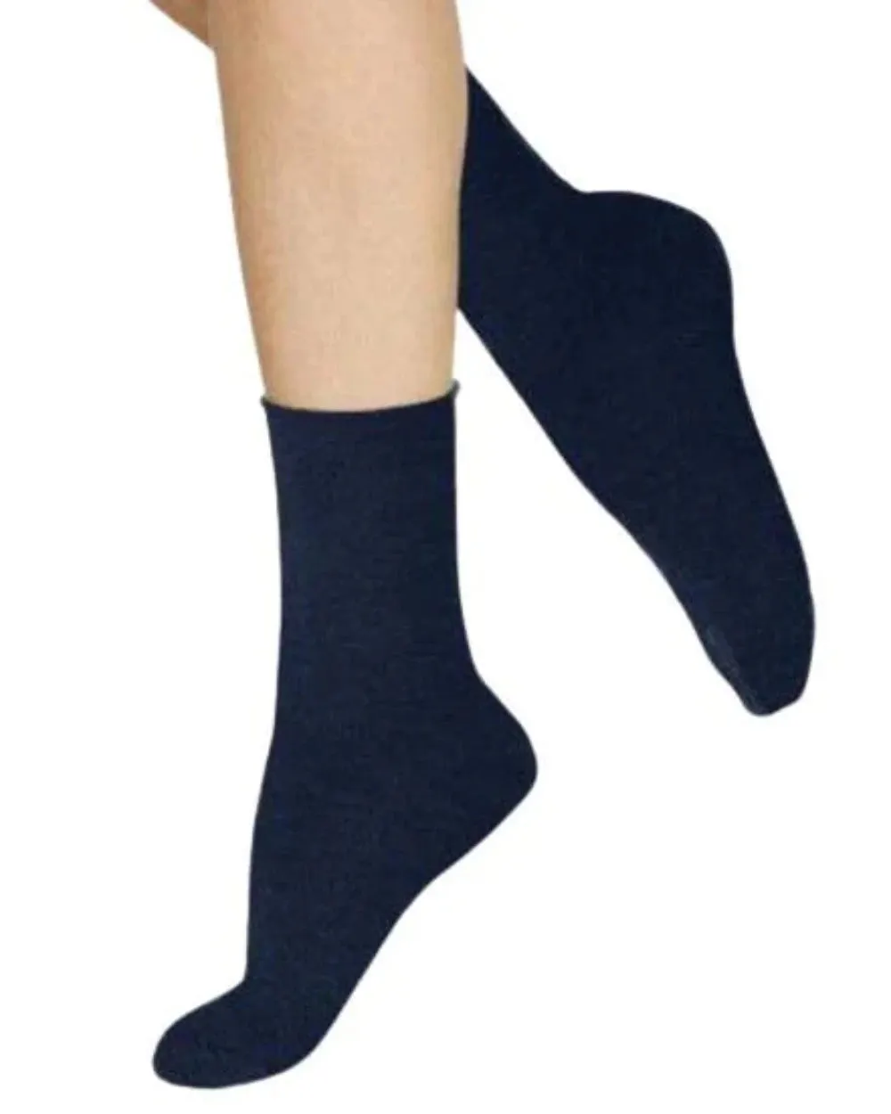 Velvet Cotton Ankle Sock Marine