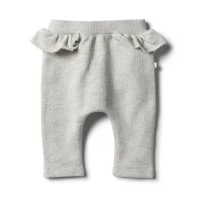 Wilson and Frenchy Oatmeal Speckle Ruffle Sweat Pant