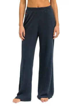 Womens Wide Leg Pocket Sweatpants, Charcoal